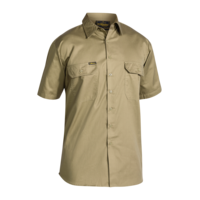 BISLEY COOL Lightweight Short Sleeve Drill Shirt (KHAKI)