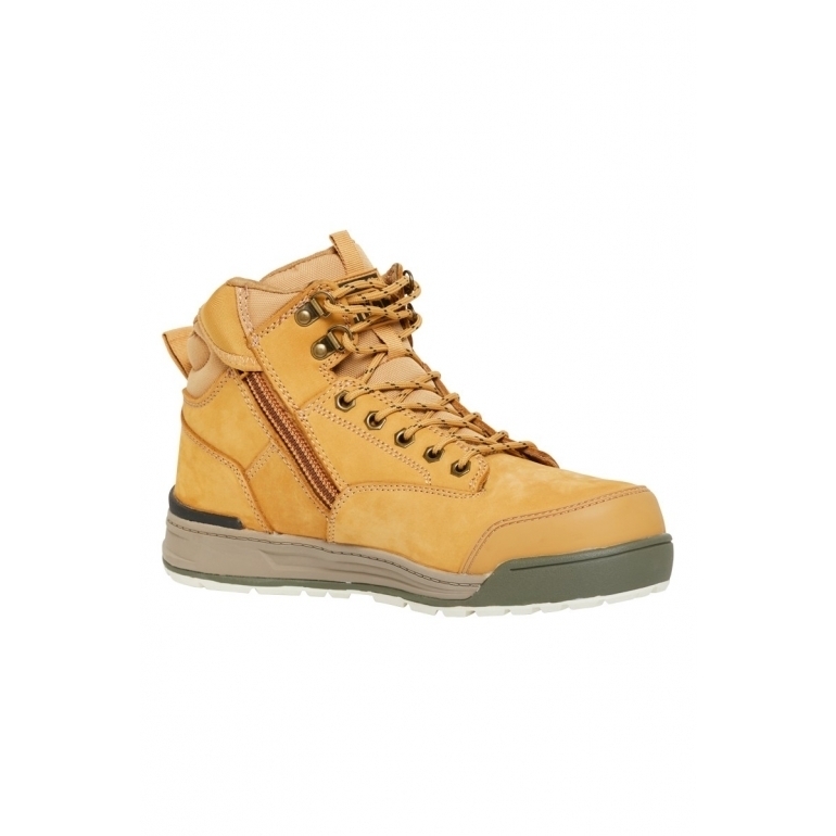 hard yakka mens 3056 lace zip safety boot reviews