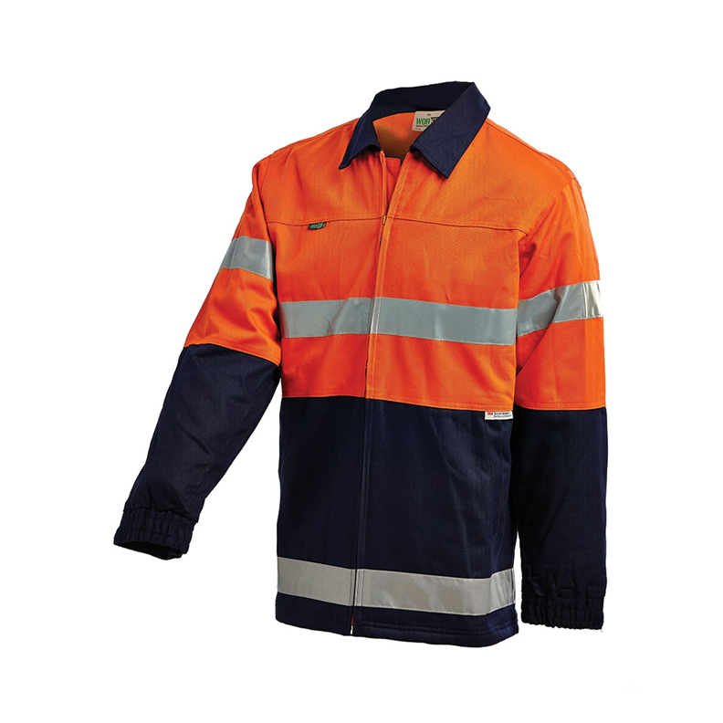WORKIT Cotton Drill Jacket with Reflective Tape