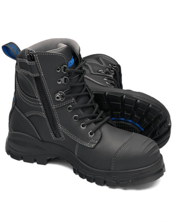 BLUNDSTONE Zip Sided Safety Boot (BLACK)