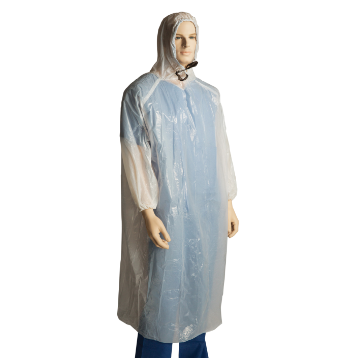 BASTION Clear Disposable Lightweight Poncho (PACK OF 10)