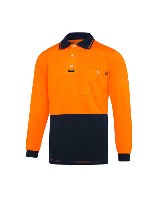 VISITEC Basic Airwear Polo Shirt Long Sleeve