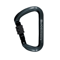 KONG 737 Aluminium Big D Screwgate 27kN Black Carabiner (PACK OF 4)