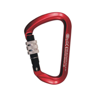 KONG 737 Aluminium Big D Screwgate 27kN Red Carabiner (PACK OF 4)
