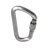 KONG 737 Aluminium Big D Screwgate 27kN Silver Carabiner