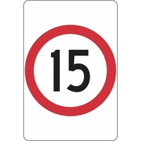 15 SPEED LIMIT PICTO Non Reflective Metal (Swing Stand Sign ONLY)