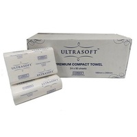 CAPRICE Ultrasoft Compact Interleaved Towel 29cm x 19cm (CARTON OF 24)