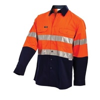 WORKIT Heavyweight 2-Tone Hi Vis Shirt with Tape  (PACK OF 5)