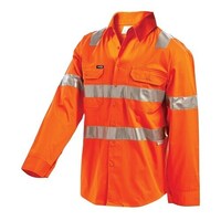 WORKIT Hi-Vis Lightweight  Rail Taped Shirt - (ORANGE)