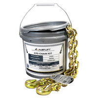 AUSTLIFT Grade 70 10mm Transport Load Chain Kit w/ Grab Hooks 5m