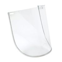 MSA 400mm x 250mm Polycarb Wide Flared Visor Suitable for MSA Hard Hats Clear (OLD STYLE)