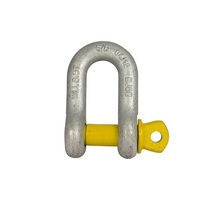 BEAVER Yellow Pin Grade S Dee Shackle 8mm x 10mm 0.75T