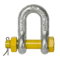 BEAVER Yellow Pin Grade S Safety Dee Shackle 4.7T to 12T