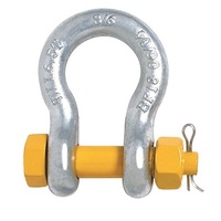 BEAVER Yellow Pin Grade S Safety Bow Shackle 9.5T to 55T