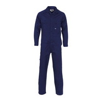 DNC Lightweight Cool-Breeze Cotton Drill Coverall Navy