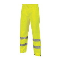 DNC Hi Vis Breathable and Anti-Static Pants with 3M Tape - Yellow, L
