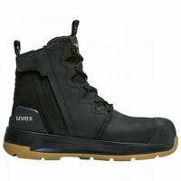 Uvex 3 X-Flow Wide Zip Sided Safety Boot Black