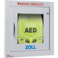 ZOLL AED Plus Fully-Recessed Metal Wall Mount Cabinet w/ Alarm