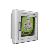 ZOLL AED Plus Semi-Recessed Metal Wall Mount Cabinet w/ Alarm