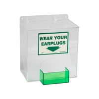 Ear Plug Dispenser Wall Mount Clear 