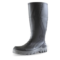 BATA Jobmaster III Black/Grey PVC 400mm Safety Gumboot