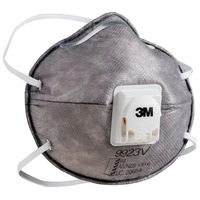 3M 9923V Cupped Particulate Respirator P2 with Nuisance Level Organic Vapour Valved (BOX OF 10)