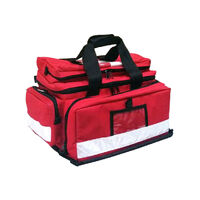 AeroBag Red Reflective Trauma First Aid Carry Bag EMPTY