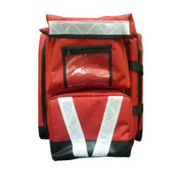 AeroBag Red Reflective Trauma First Aid Backpack EMPTY