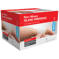 AeroFix Non Woven Island Dressings 6cm x 8cm