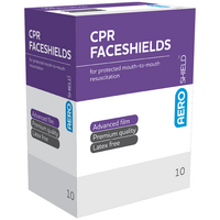 AeroShield Disposable CPR Face Shields (PACKS OF 10)