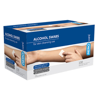 AeroWipe Alcohol Swabs White 30mm x 30mm (BOX OF 100)