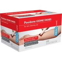 AEROWIPE Povidone Iodine Swabs 60 x 33mm (BOX OF 100)