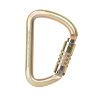 Axis Triplock Steel Wide D Carabiner 53kN (GOLD) | PACK OF 4