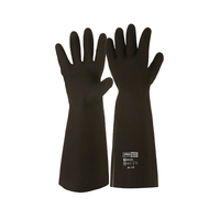 PRO CHOICE Black Knight 46cm Rubber Latex Chemical Glove