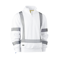 BISLEY X Taped 1/4 Zip Pullover (WHITE)