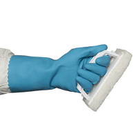 Silverlined Rubber Glove Blue (PACK OF 12)