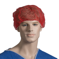 BASTION Bouffant Cap 21" Red (CARTON OF 1000)