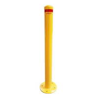 Metal Bollard Surface Mount 90mm x 900mm Yellow