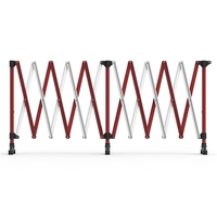 Port-A-Guard Expandable Barrier 6 Metre Red/White