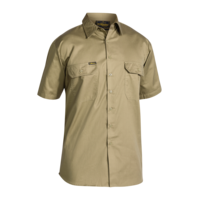 BISLEY COOL Lightweight Short Sleeve Drill Shirt (KHAKI)