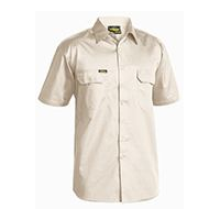 BISLEY COOL Lightweight Short Sleeve Drill Shirt (SAND)