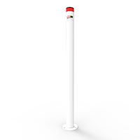 Compliance Metal Bollard 900 x 60mm Surface Mount (Powder Coated Gloss White)