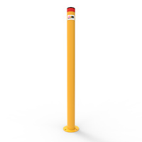 Compliance Metal Bollard 900 x 60mm Surface Mount (Powder Coated Yellow)
