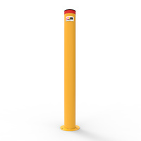 Compliance Metal Bollard 900 x 90mm Surface Mount (Powder Coated Yellow)