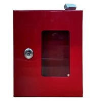 Metal Cabinet Break Glass Key Holder with Hammer