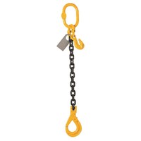 BEAVER Grade 80 Single Leg 7mm Chain Sling w/ Self Locking Hook 1.5T 2M