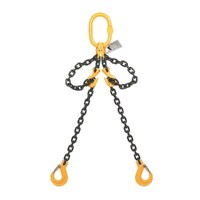 BEAVER Grade 80 Double Leg 8mm Chain Sling w/ Clevis Hooks 3.5T 2M