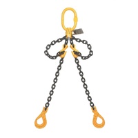 BEAVER Grade 80 Double Leg 8mm Chain Sling w/ Self Locking Hooks 3.5T 3M