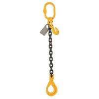 BEAVER Grade 80 Single Leg 10mm Chain Sling w/ Self Locking Hook 3.2T 2M