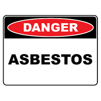 DANGER Asbestos Sign